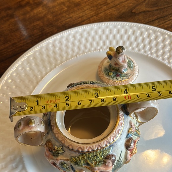 Cherubs Sugar Bowl Only Marked Italy - Picture 6 of 8